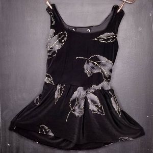 Handmade Open Back Flared Toddler Shirt made from Vintage Clothing